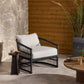 Montecito Outdoor Chair - Faux Black Hyacinth