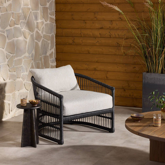 Montecito Outdoor Chair - Faux Black Hyacinth