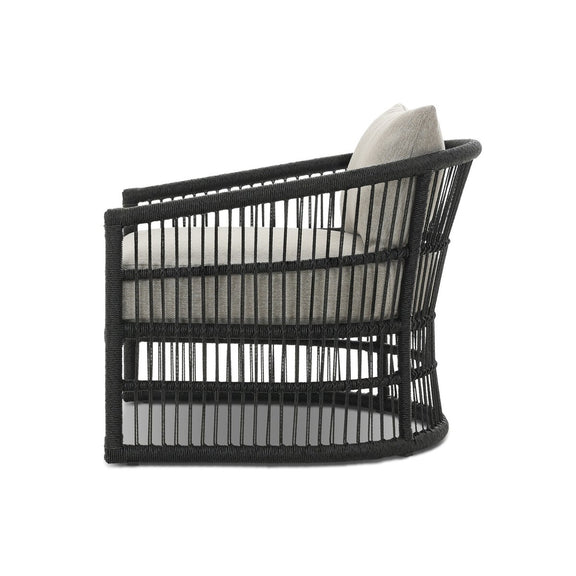 Montecito Outdoor Chair - Faux Black Hyacinth