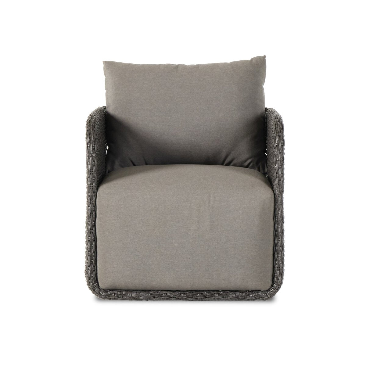 Geneva Outdoor Swivel Chair - Vintage Coal