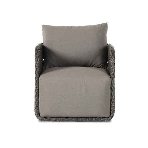Geneva Outdoor Swivel Chair - Vintage Coal