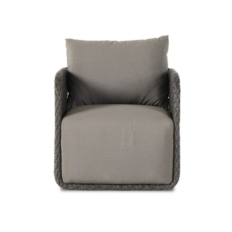 Geneva Outdoor Swivel Chair - Vintage Coal