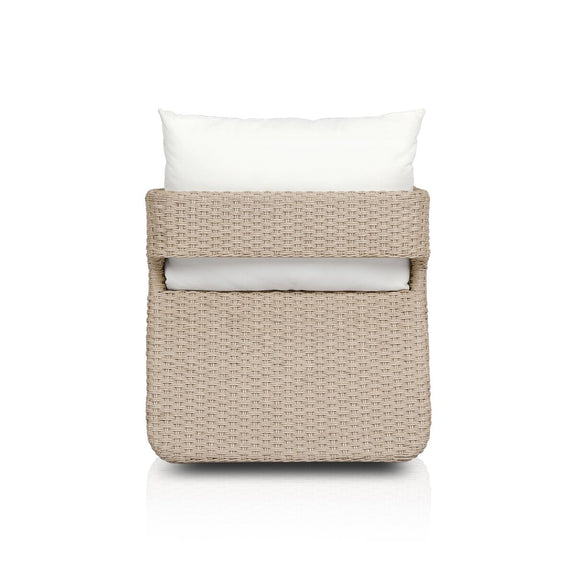 Geneva Outdoor Swivel Chair - Vintage White