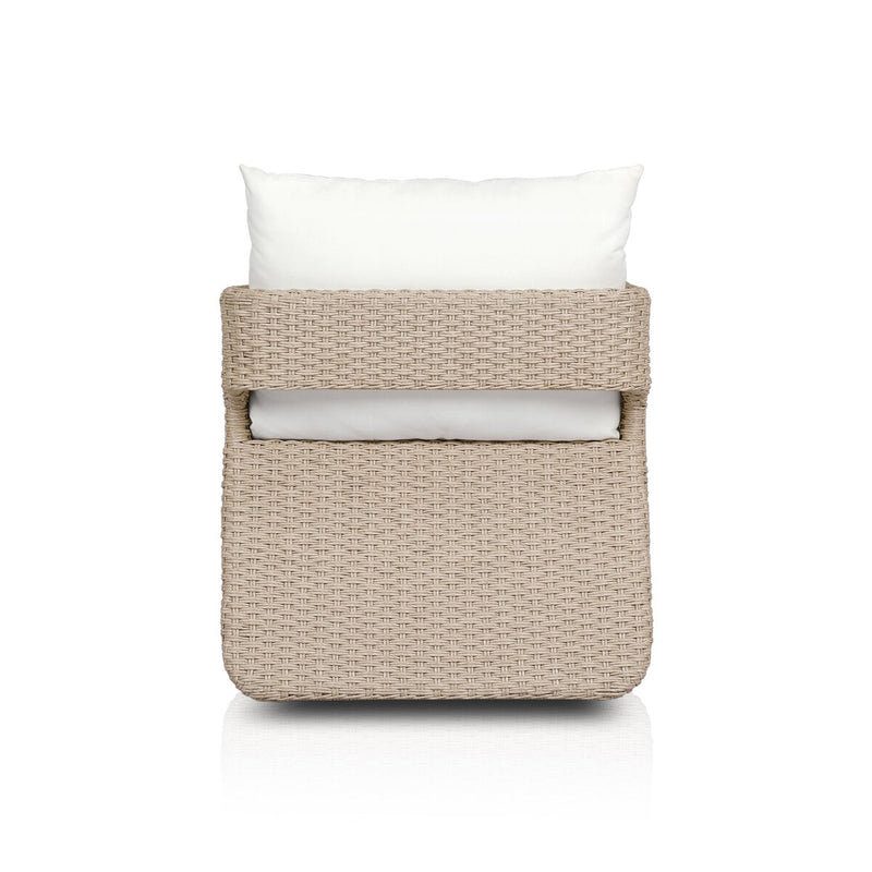 Geneva Outdoor Swivel Chair - Vintage White