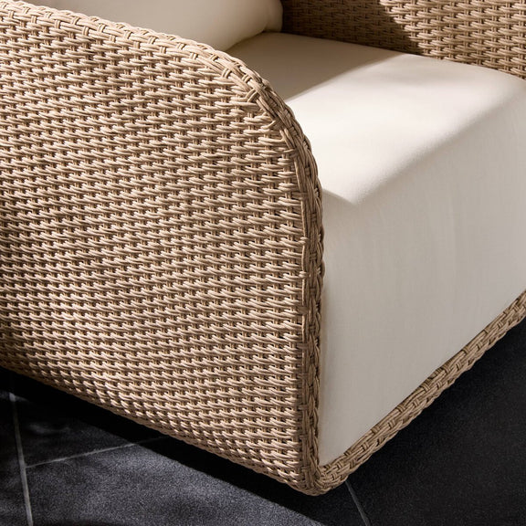 Geneva Outdoor Swivel Chair - Vintage White
