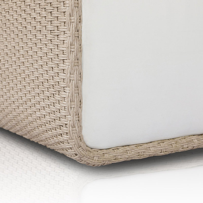 Geneva Outdoor Swivel Chair - Vintage White
