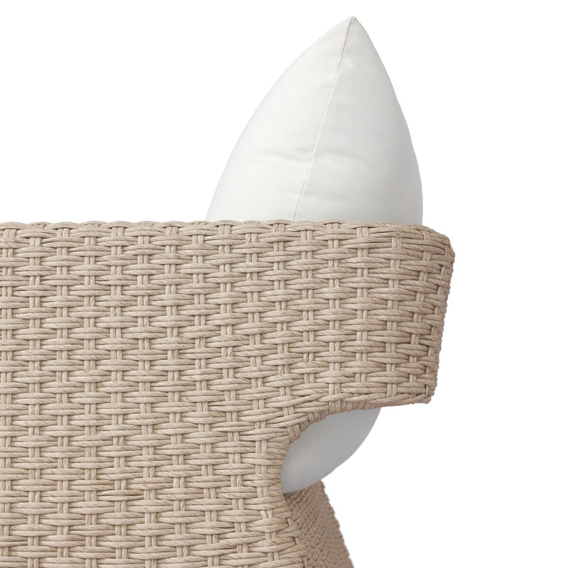 Geneva Outdoor Swivel Chair - Vintage White