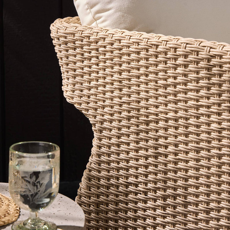 Geneva Outdoor Swivel Chair - Vintage White