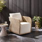 Geneva Outdoor Swivel Chair - Vintage White