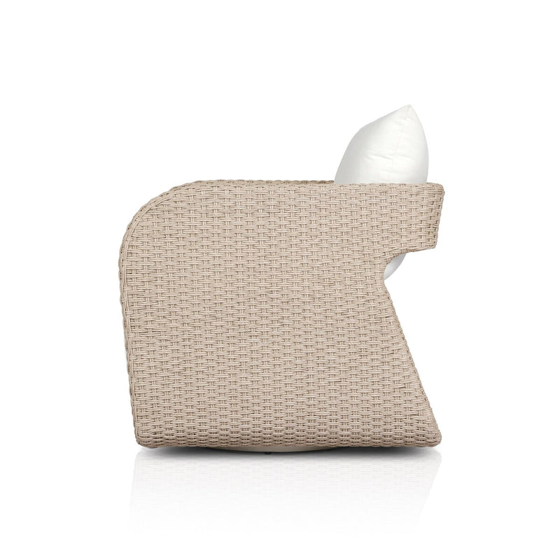 Geneva Outdoor Swivel Chair - Vintage White