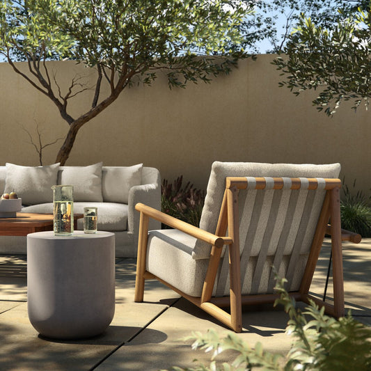 Cardiff Outdoor Chair - Natural Teak-fsc