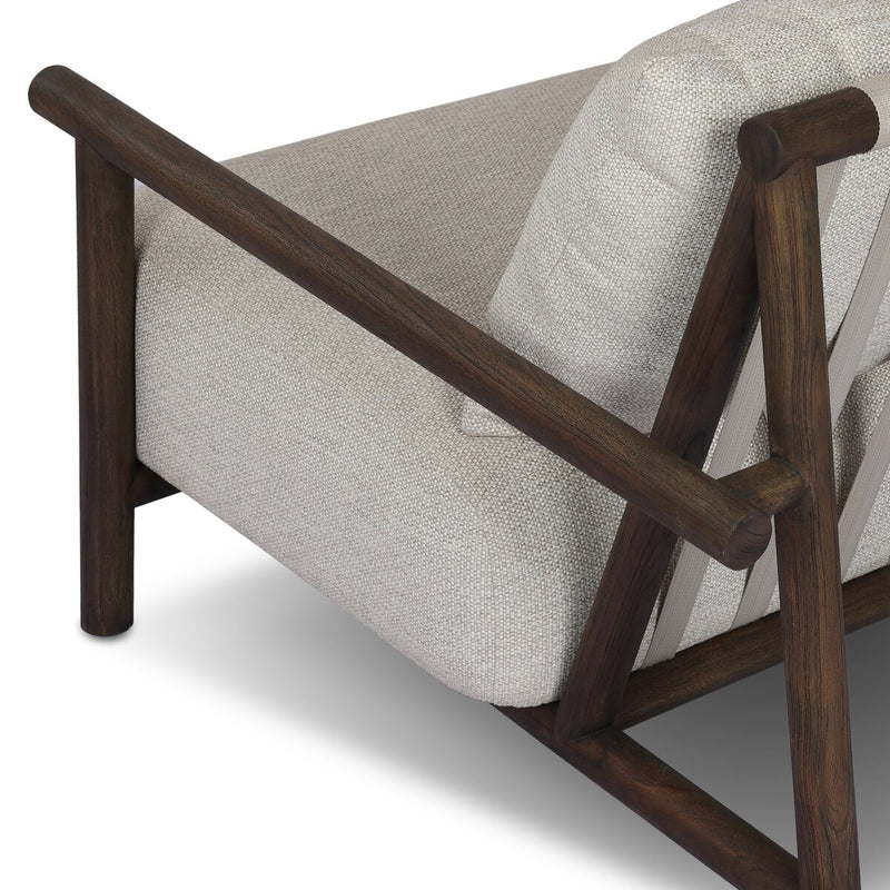 Cardiff Outdoor Chair - Stained Saddle Brown-fsc