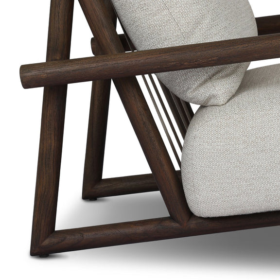 Cardiff Outdoor Chair - Stained Saddle Brown-fsc