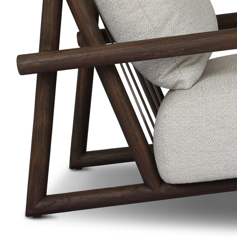 Cardiff Outdoor Chair - Stained Saddle Brown-fsc