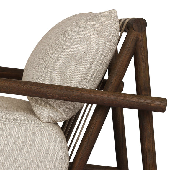 Cardiff Outdoor Chair - Stained Saddle Brown-fsc