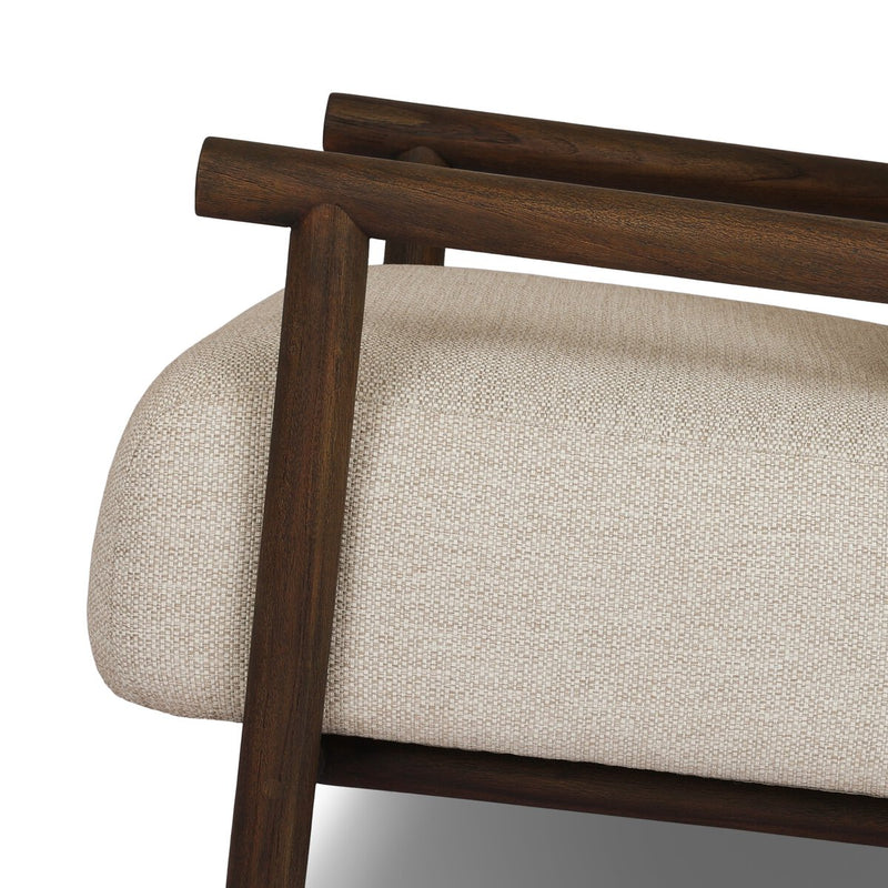 Cardiff Outdoor Chair - Stained Saddle Brown-fsc