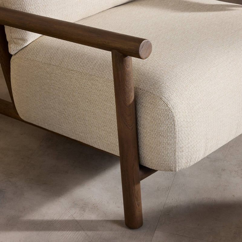 Cardiff Outdoor Chair - Stained Saddle Brown-fsc