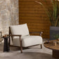 Cardiff Outdoor Chair - Stained Saddle Brown-fsc