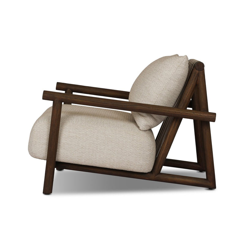 Cardiff Outdoor Chair - Stained Saddle Brown-fsc