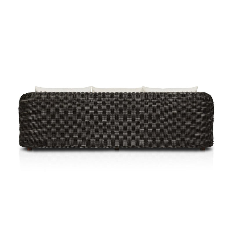 Messina Outdoor Sofa - Chunky Charcoal Woven