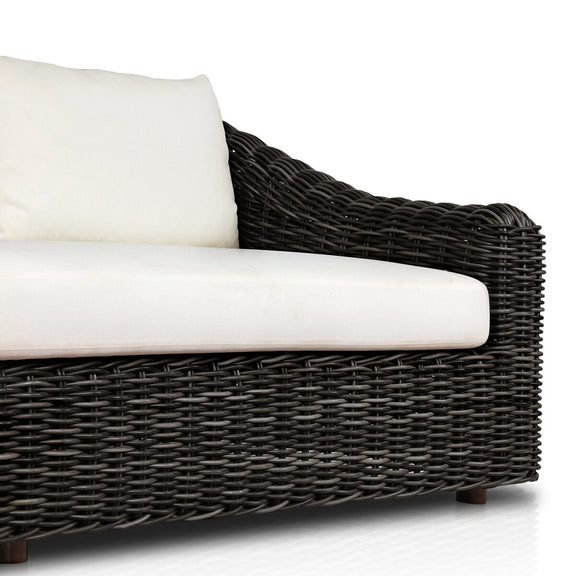 Messina Outdoor Sofa - Chunky Charcoal Woven