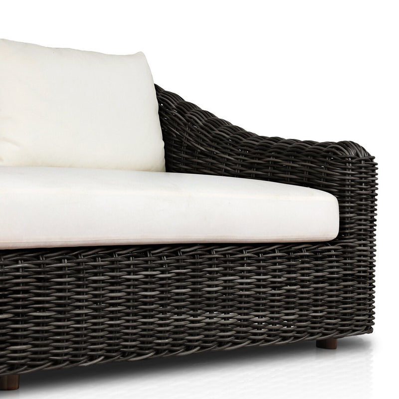 Messina Outdoor Sofa - Chunky Charcoal Woven