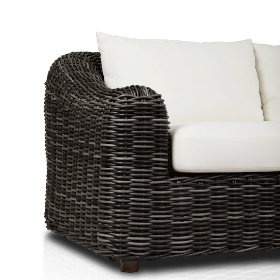 Messina Outdoor Sofa - Chunky Charcoal Woven