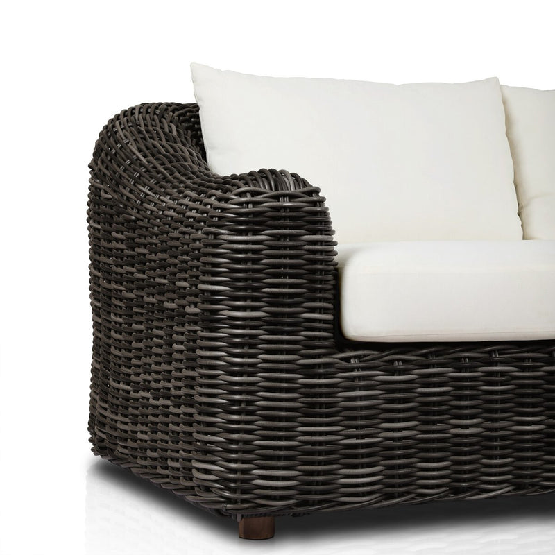 Messina Outdoor Sofa - Chunky Charcoal Woven