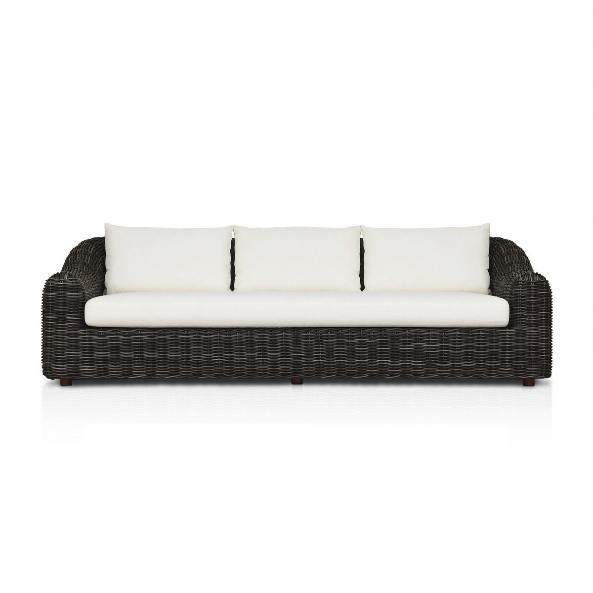 Messina Outdoor Sofa - Chunky Charcoal Woven