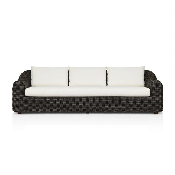 Messina Outdoor Sofa - Chunky Charcoal Woven