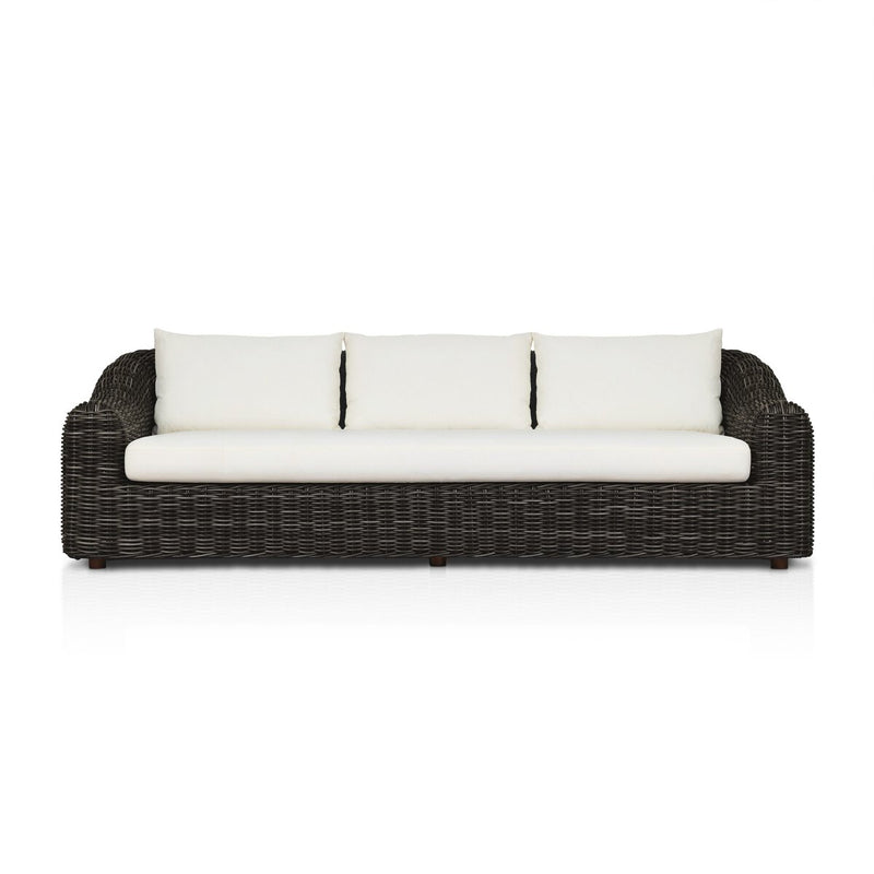 Messina Outdoor Sofa - Chunky Charcoal Woven