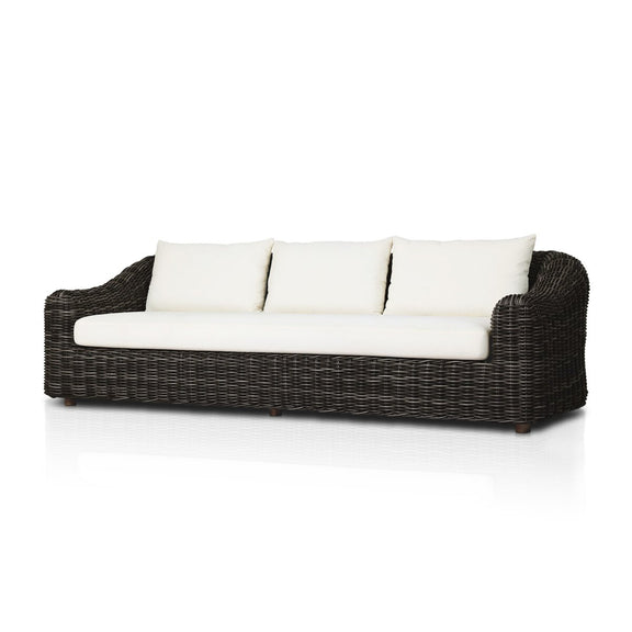 Messina Outdoor Sofa - Chunky Charcoal Woven