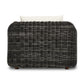 Messina Outdoor Chaise Lounge - Chunky Charcoal Woven