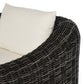 Messina Outdoor Chaise Lounge - Chunky Charcoal Woven