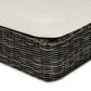 Messina Outdoor Chaise Lounge - Chunky Charcoal Woven