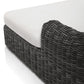 Messina Outdoor Chaise Lounge - Chunky Charcoal Woven