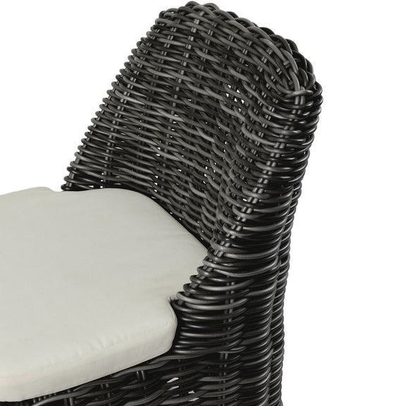 Messina Outdoor Dining Chair - Chunky Charcoal Woven