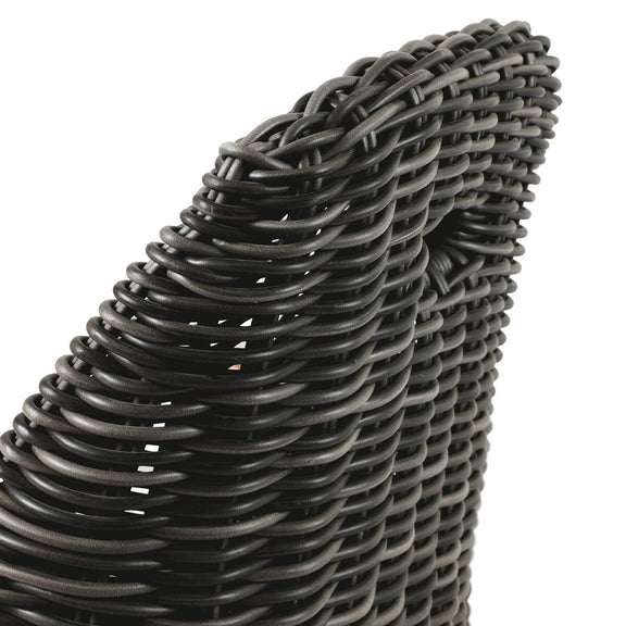Messina Outdoor Dining Chair - Chunky Charcoal Woven