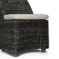 Messina Outdoor Dining Chair - Chunky Charcoal Woven