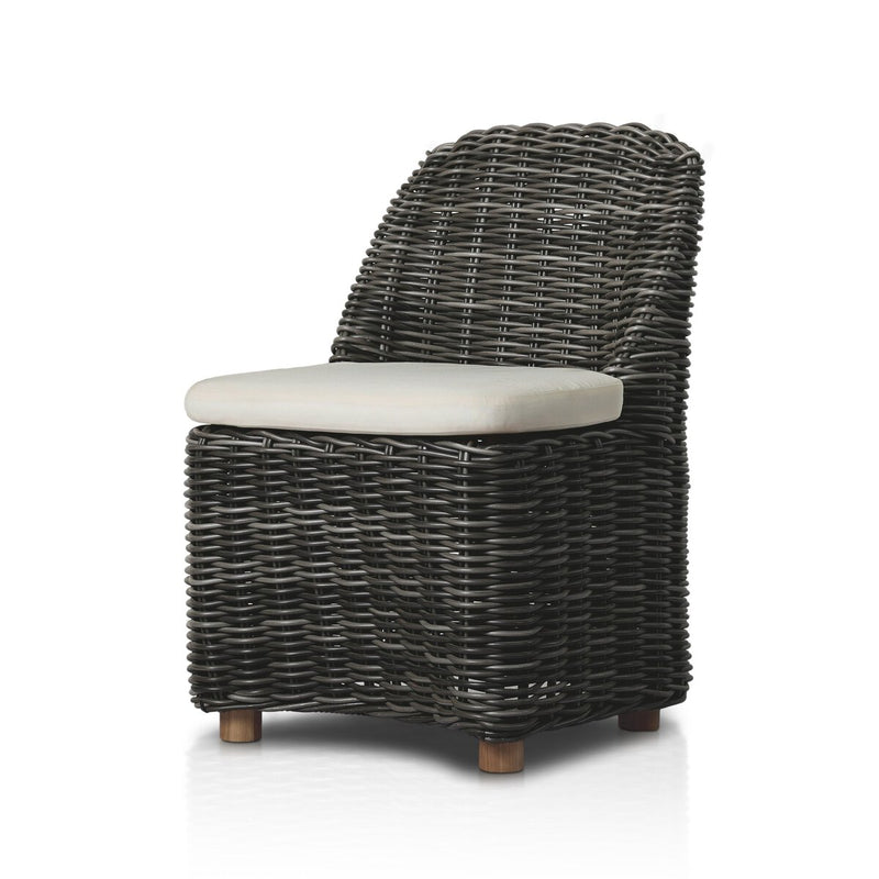 Messina Outdoor Dining Chair - Chunky Charcoal Woven
