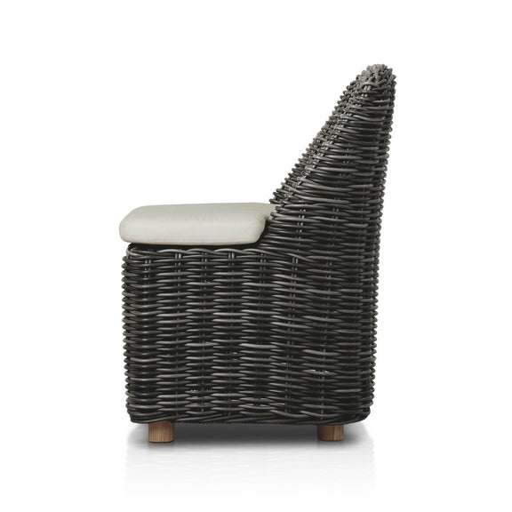 Messina Outdoor Dining Chair - Chunky Charcoal Woven