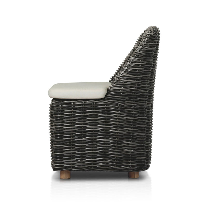 Messina Outdoor Dining Chair - Chunky Charcoal Woven