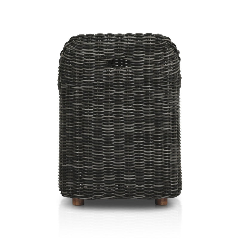 Messina Outdoor Dining Armchair - Chunky Charcoal Woven