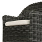 Messina Outdoor Dining Armchair - Chunky Charcoal Woven
