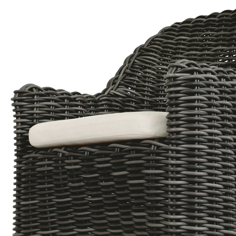 Messina Outdoor Dining Armchair - Chunky Charcoal Woven