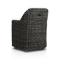 Messina Outdoor Dining Armchair - Chunky Charcoal Woven