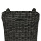 Messina Outdoor Dining Armchair - Chunky Charcoal Woven