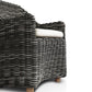 Messina Outdoor Dining Armchair - Chunky Charcoal Woven