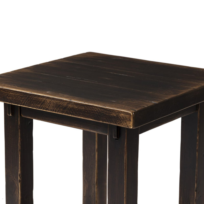 Rinda End Table - Distressed Walnut