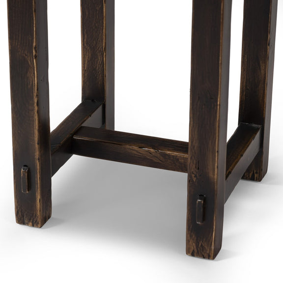 Rinda End Table - Distressed Walnut
